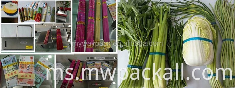 mesin pengikat salad asparagus/mesin ikatan pencuci sayur separa automatik